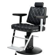 Takara Belmont Dainty 405 Diamond Stitch Barber Chair Black