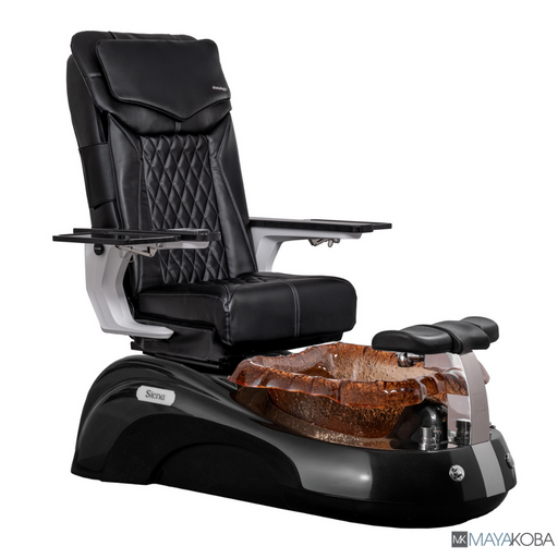 SIENA Pedicure Spa w/ DX Chair by Mayakoba in Black