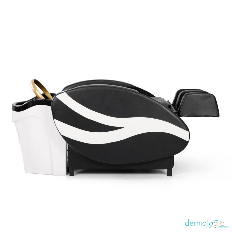 Akira Head Spa & Massage Treatment Bed XF501 by Dermalogic in Black