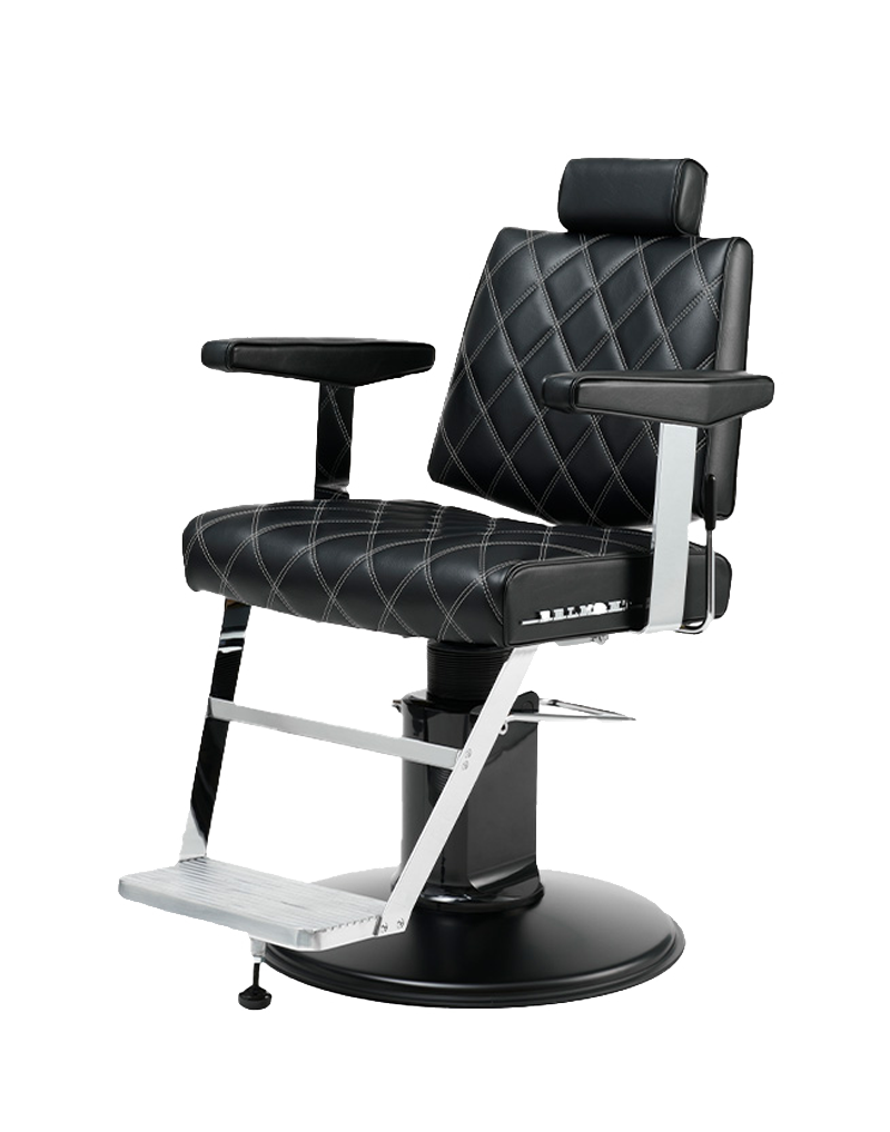Dainty 405 Diamond Stitch Barber Chair lifestyle salon photo