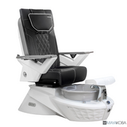 GEOM I Pedicure Spa with FX Chair Top by Mayakoba in Black