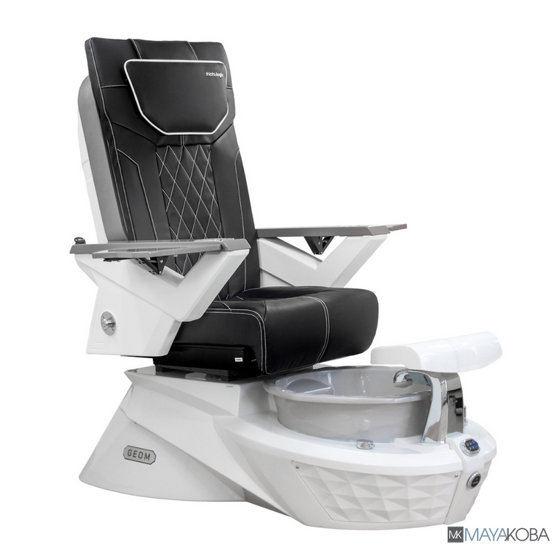 GEOM I Pedicure Spa with FX Chair Top by Mayakoba in Black
