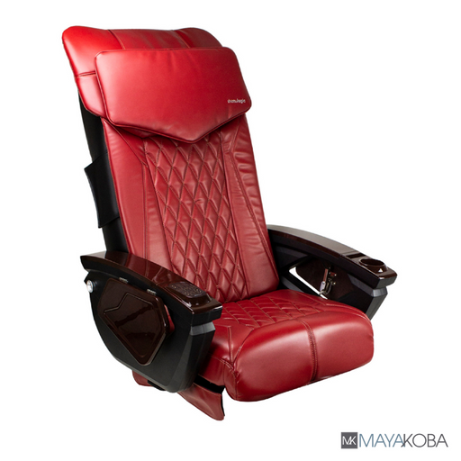 SHIATSULOGIC LX Pedicure Chair by Mayakoba in Deep Red