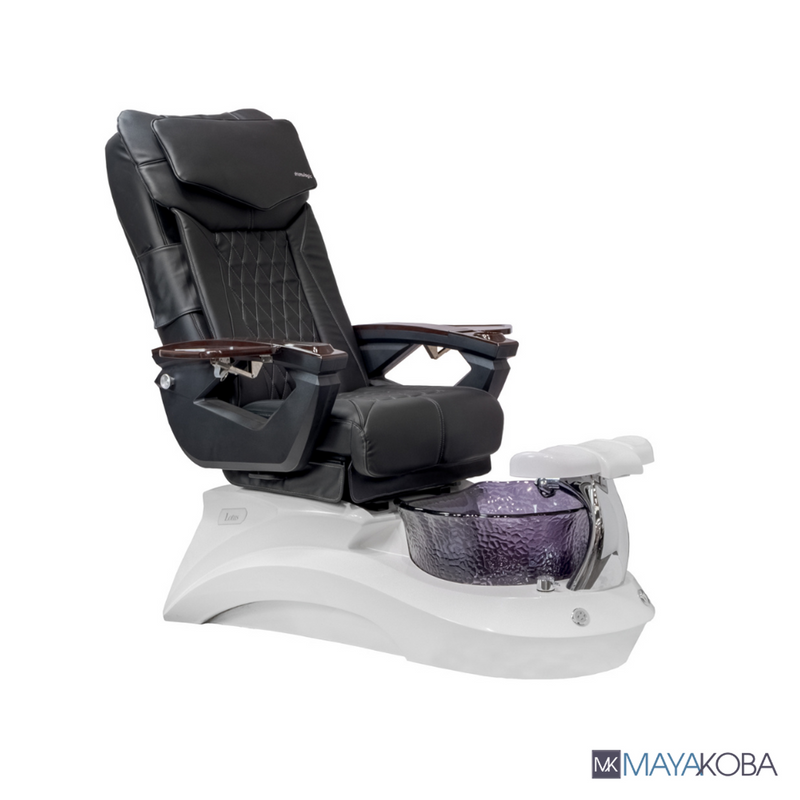 LOTUS II Pedicure Spa with LX Chair Top by Mayakoba in Black