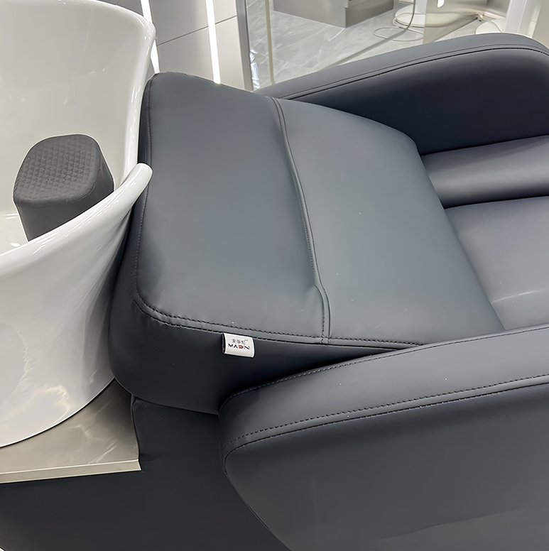 Modern Electric Shampoo Bowl Chair New Design Synthetic Leather Backwash Massage Bed for Hair Salon School Living Room Hotel