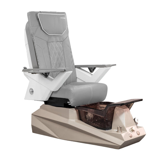 Diamond Pedicure Spa with FX Chair Top by Mayakoba in Grey