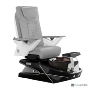 GEOM II Pedicure Spa with FX Chair Top by Mayakoba in Grey
