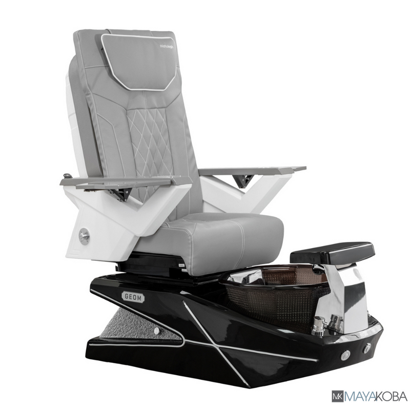 GEOM II Pedicure Spa with FX Chair Top by Mayakoba in Grey