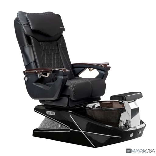 GEOM II Pedicure Spa with LX Chair Top by Mayakoba in Black